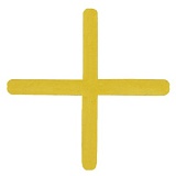Крестики для межплиточных швов 1,5 мм желтый 100-0015